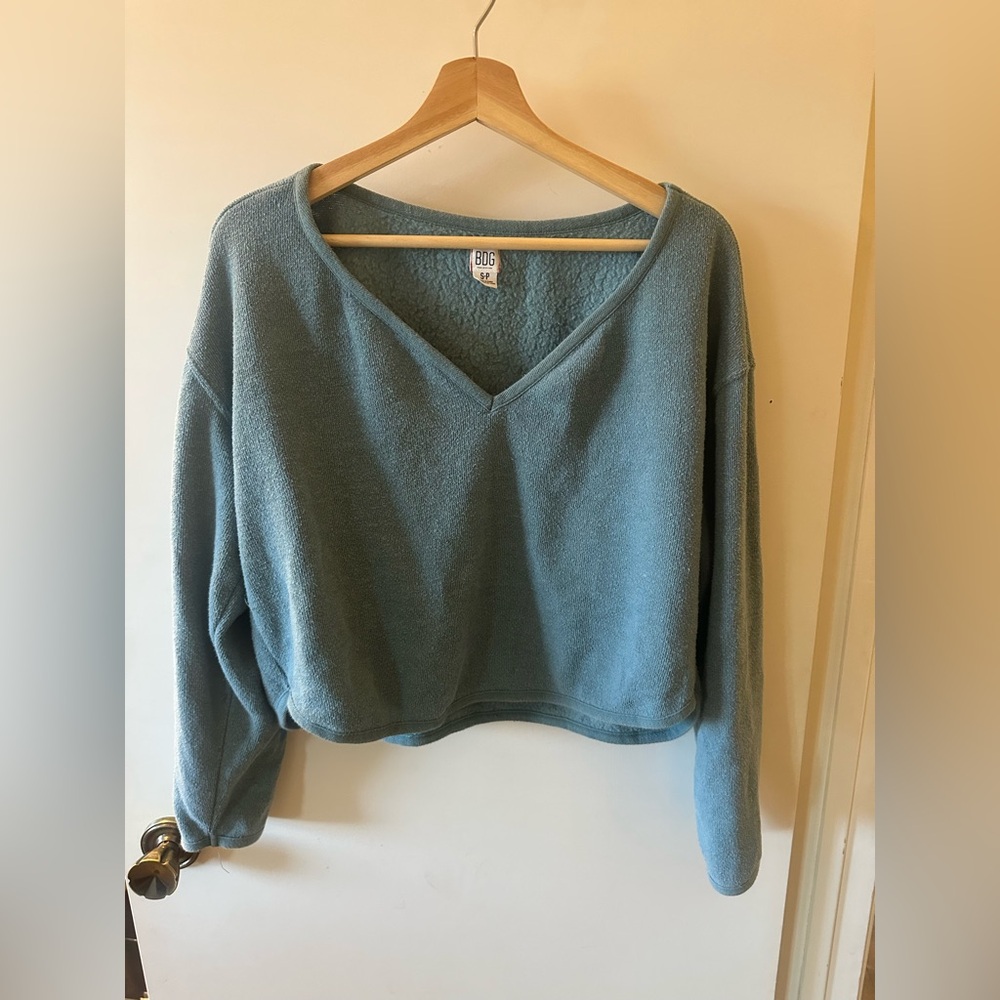 BDG Soft Blue V-Neck Sweater